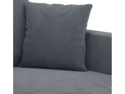 Sofá de 3 lugares 180 cm veludo cinza-escuro