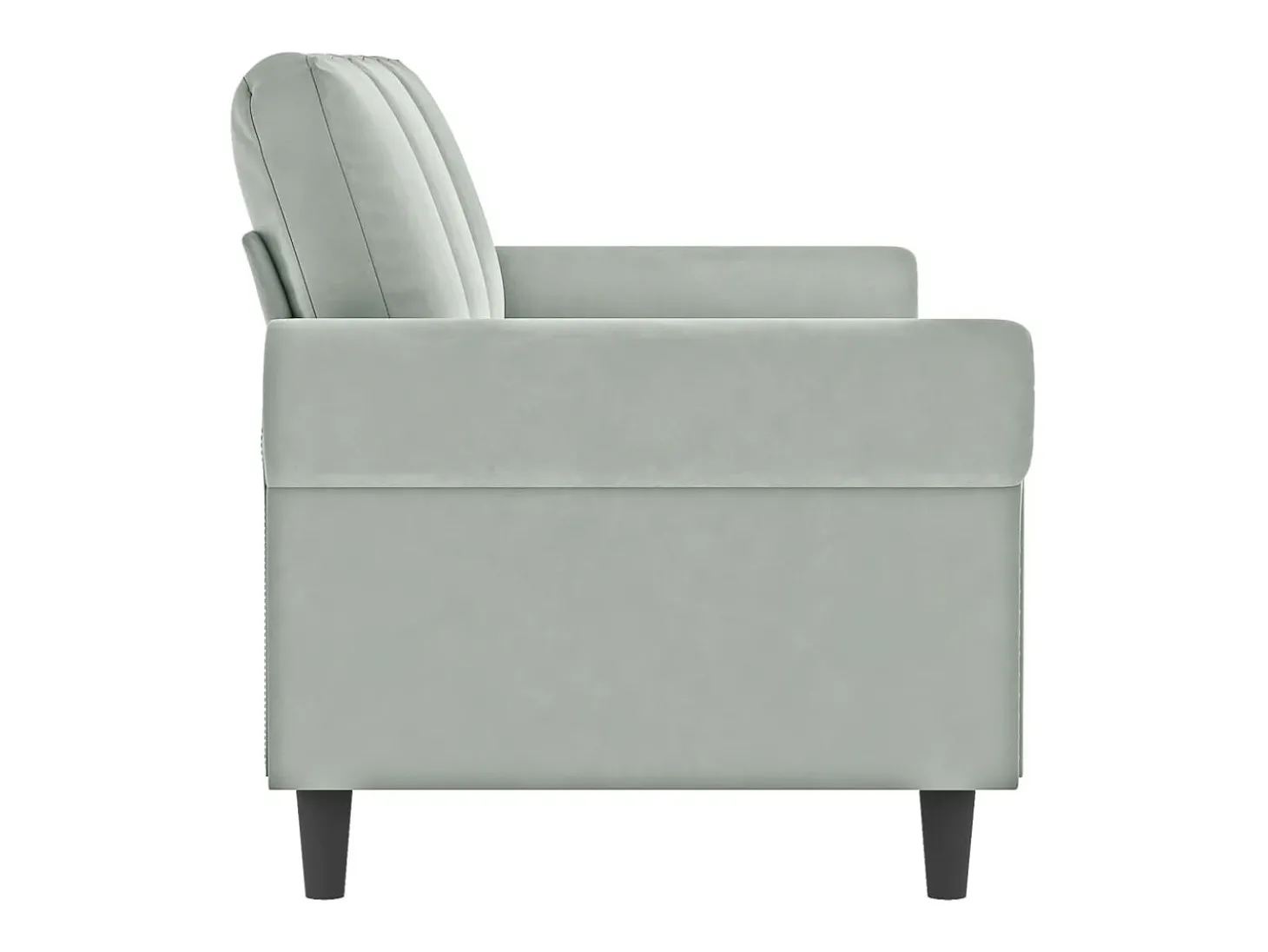Sofá de 3 lugares 180 cm veludo cinzento-claro PT811438