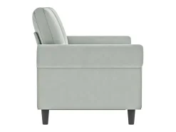 Sofá de 2 lugares 120 cm veludo cinzento-claro PT281313