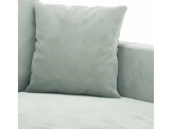 Sofá de 2 lugares 140 cm veludo cinza-claro