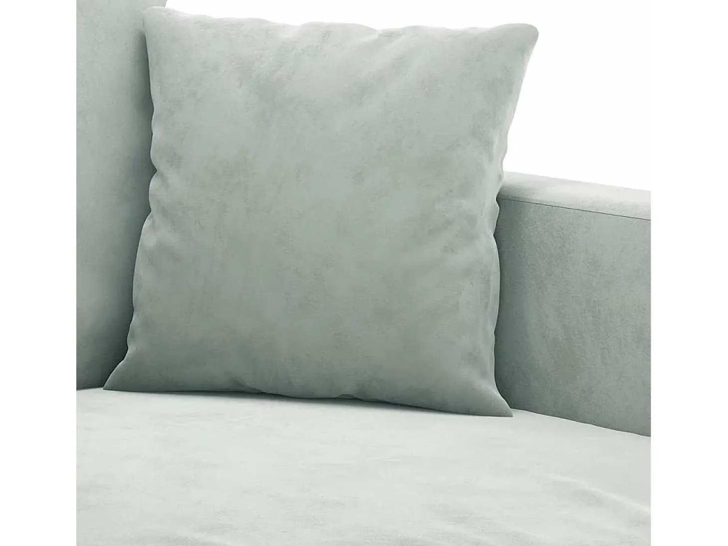 Sofá de 2 lugares 140 cm veludo cinza-claro