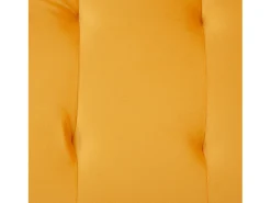 Sofá de 2 lugares - Sofá reto com encosto de 3 posições e braços de 6 posições - veludo amarelo - para sala de estar