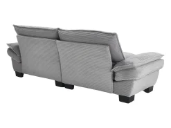 Sofá de 2 lugares - Sofá reto com almofadas - cinza claro - para sala e quarto