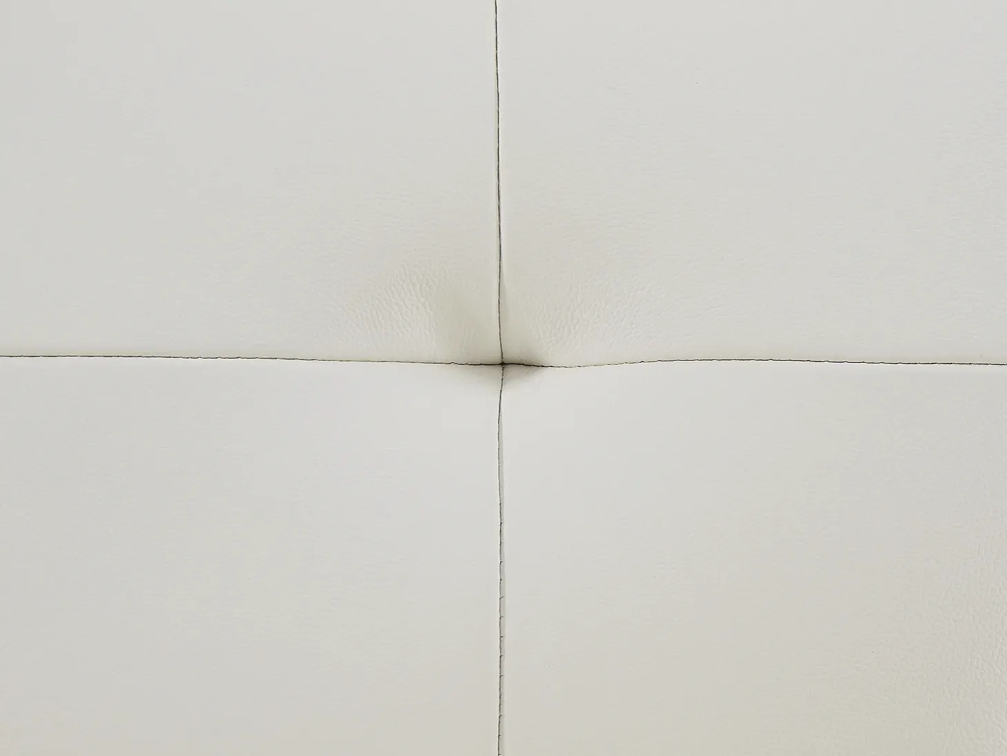 Sofá de 3 lugares articulado em pele branca estilo contemporâneo VINETA