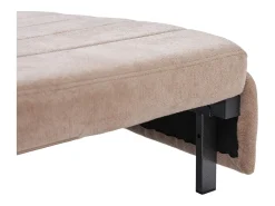 Sofá de 2 lugares com 4 almofadas - Sofá relaxante com suporte para copos e bolsos laterais - chenille caqui