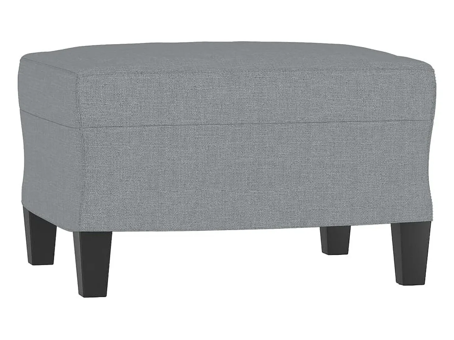Sofá de 3 lugares com apoio de pés 180 cm tecido cinzento-claro PT314869