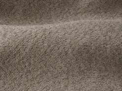 Sofá de 3 lugares conversível abertura rápida em tecido bouclé taupe área de dormir 140 cm RETUNA