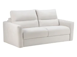 Sofá de 4 lugares conversível abertura rápida tecido chenille bege 16 cm DOVENA da Maison Céphy