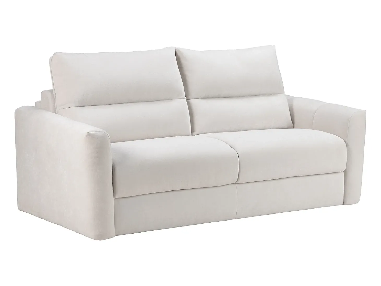 Sofá de 4 lugares conversível abertura rápida tecido chenille bege 16 cm DOVENA da Maison Céphy