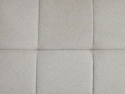 Sofá de 3 lugares conversível em tecido chenille cinza claro colchão 12 cm ISISTIA