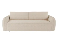 Sofá de 4 lugares conversível abertura rápida em tecido chenille bege 16 cm SELIVO da Maison Céphy