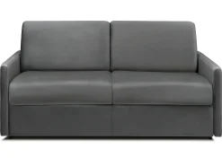 Sofá de 3 lugares convertível de abertura rápida em veludo antracite colchão de espuma de 18 cm - CALIFE