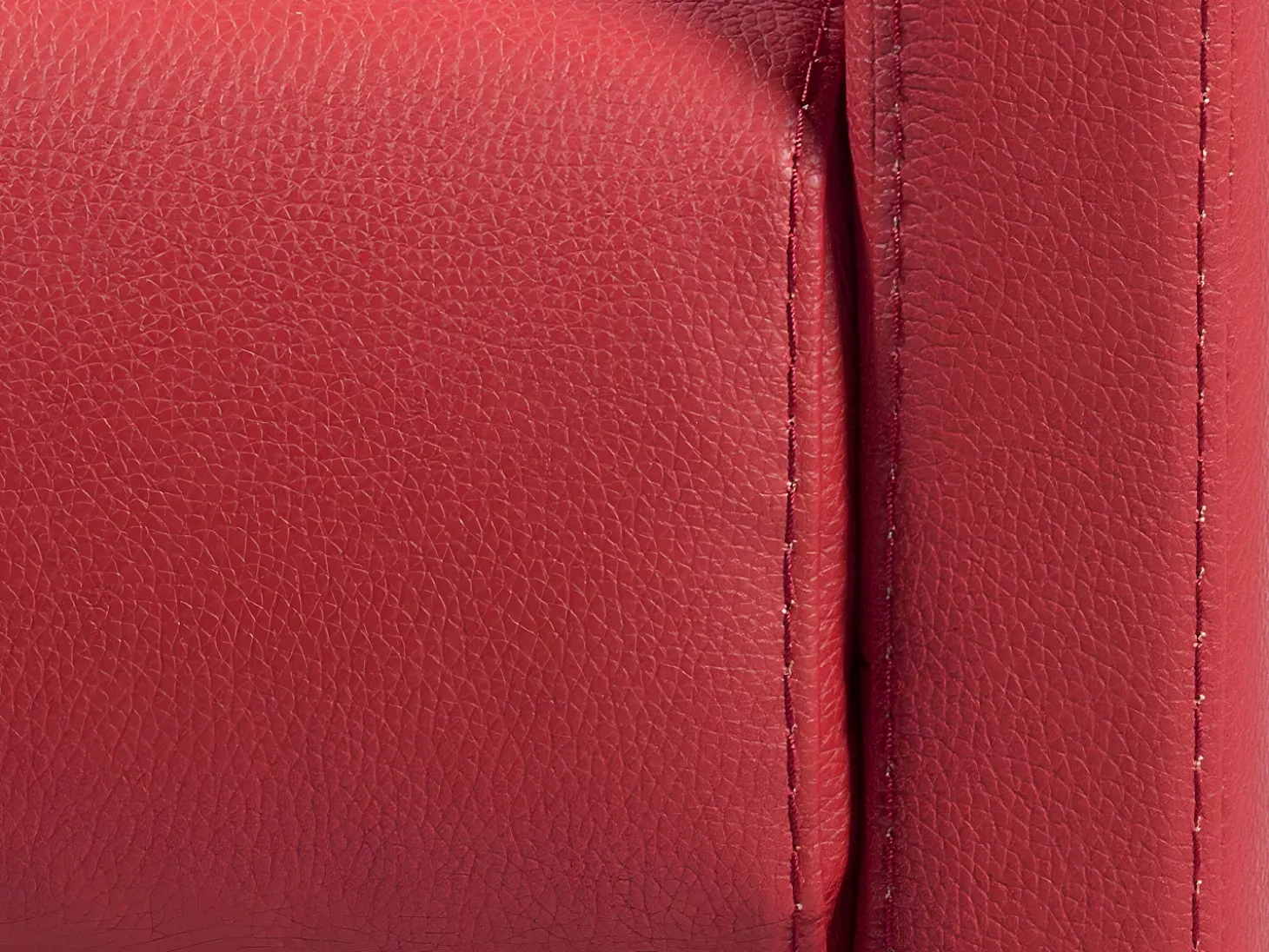 Sofá de 3 lugares convertível express em pele sintética vermelho CALIFE