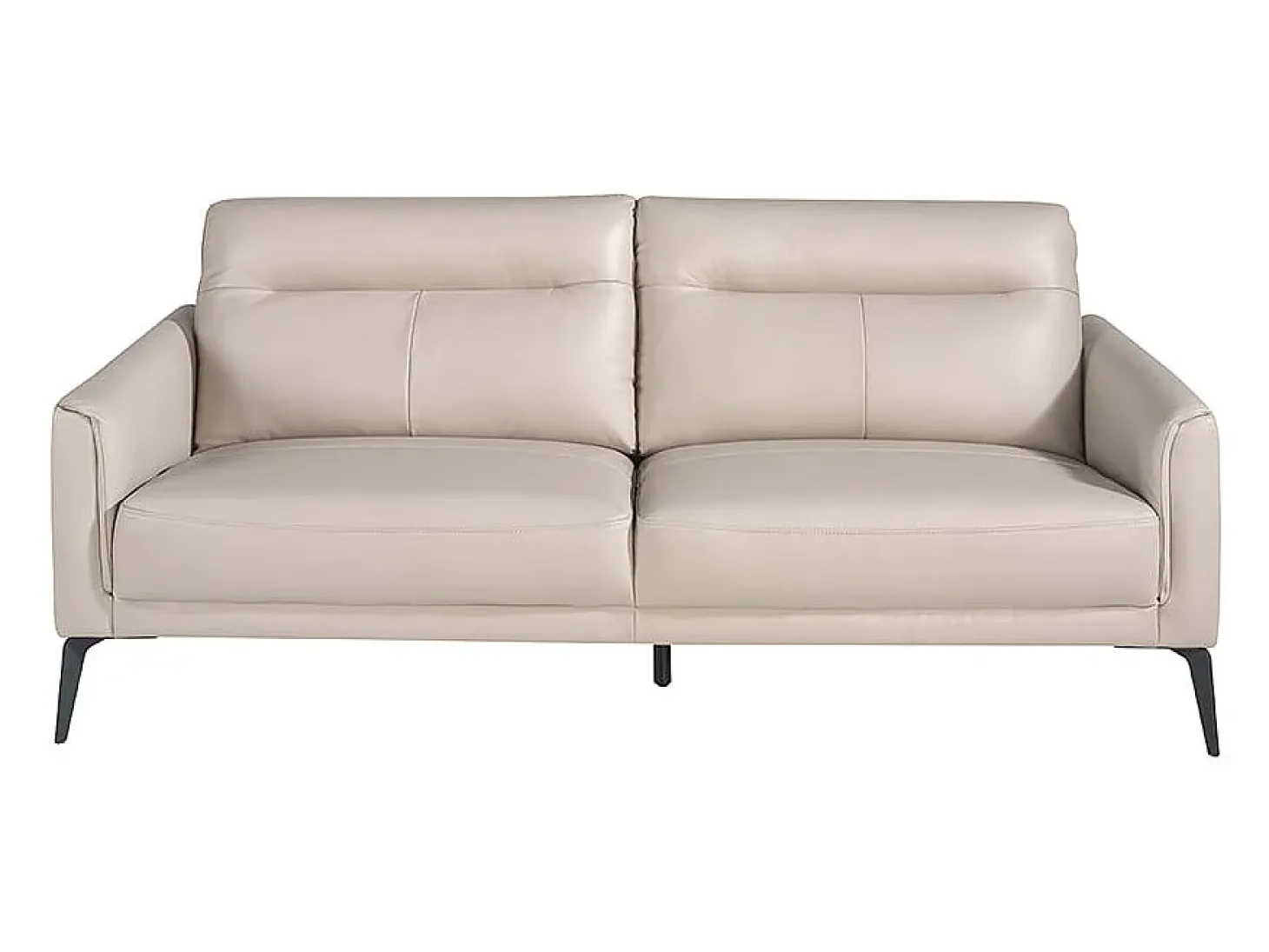 Sofá de 3 lugares em pele cinzenta taupe 6138 ANGEL CERDA