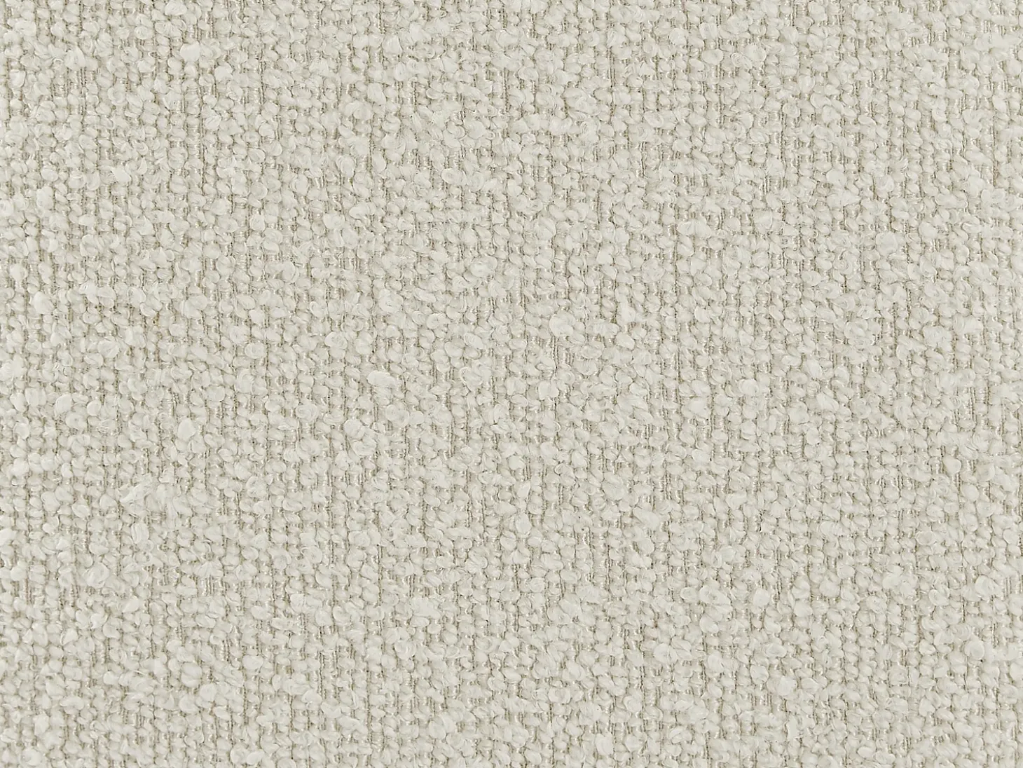 Sofá de 3 lugares em tecido bouclé branco marfim design LERICI de Pascal Morabito