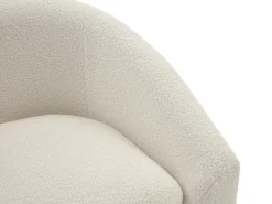 Sofá de 2 lugares em tecido bouclé cor branco OSSANA