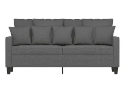 Sofá de 2 lugares em tecido 140 cm cinzento-escuro