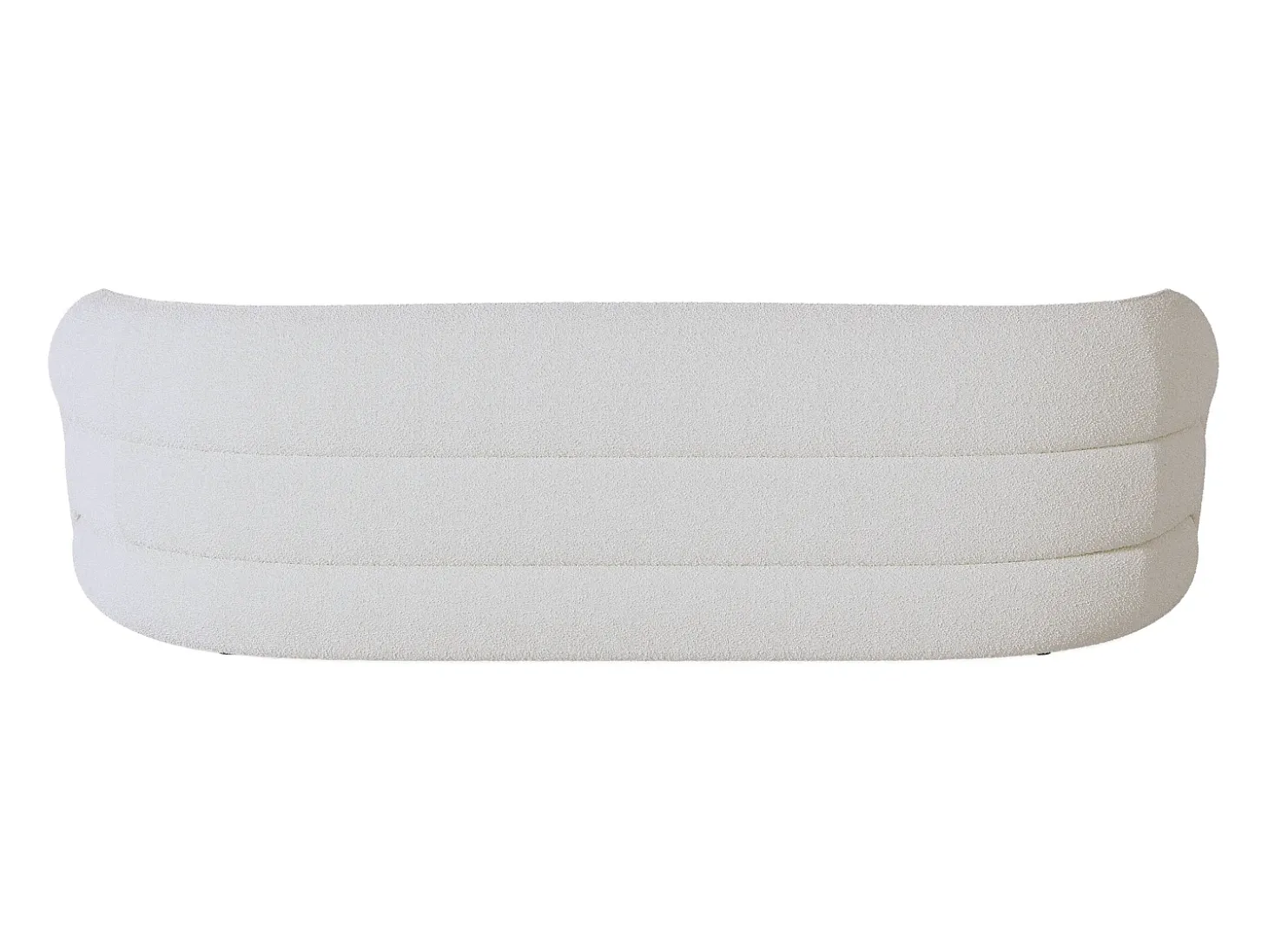 Sofá de 3 lugares em tecido bouclé branco LAPIOTA da Maison Céphy