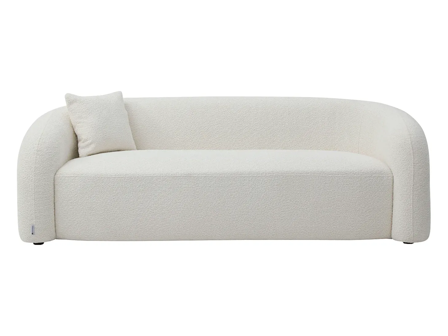 Sofá de 3 lugares em tecido bouclé branco LAPIOTA da Maison Céphy