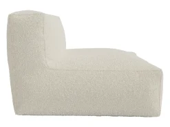 Sofá de 2 lugares em tecido bouclé cor branco sujo NOUMARA