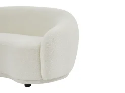 Sofá de 2 lugares em tecido bouclé branco marfim BOVANA de Pascal Morabito