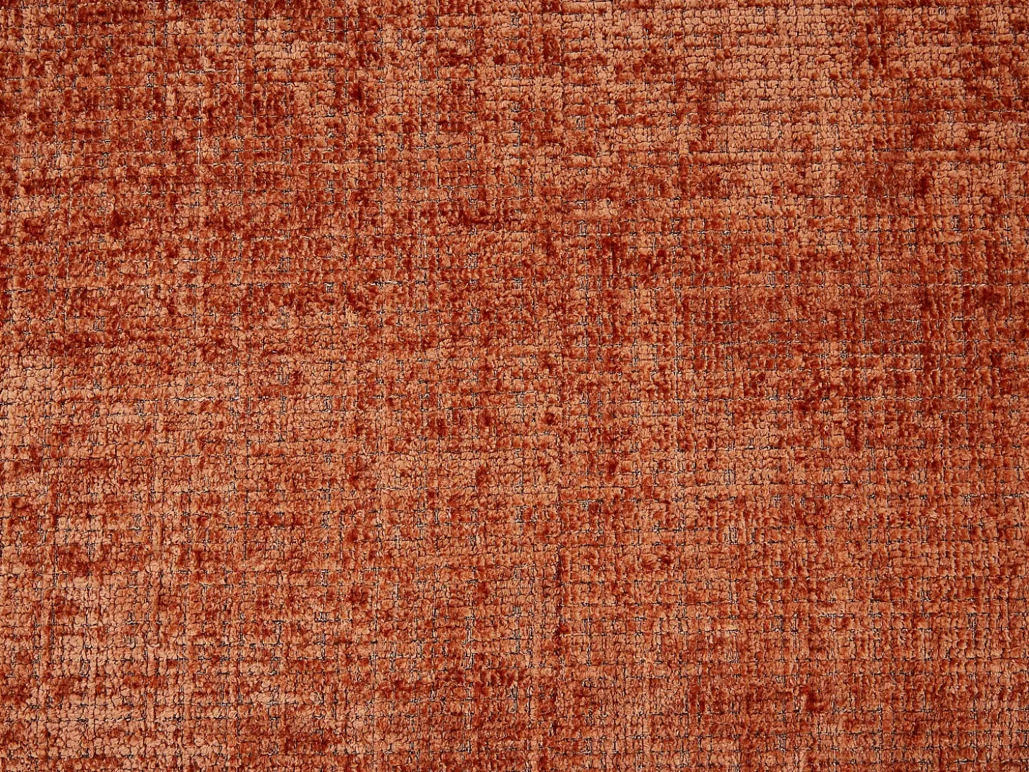 Sofá de 4 lugares em tecido com acabamento texturizado terracota ZULIAKA