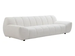 Sofá de 3 lugares em tecido bouclé cor branco SORIELI