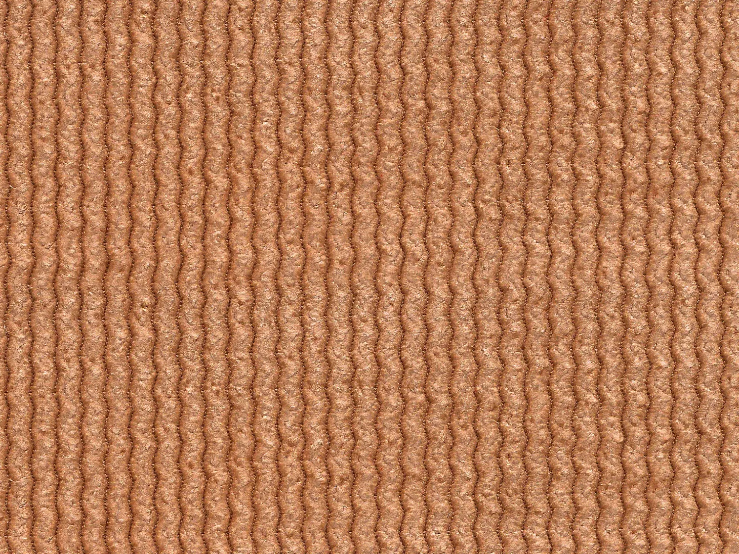 Sofá de 3 lugares em veludo canelado fino terracota POGNI da Maison Céphy