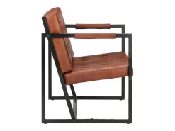 Sofá de 2 lugares para sala de estar decoração de interiores em couro de cabra genuíno marrom 02_0020608