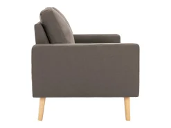 Sofá de 2 lugares para sala de estar sala de TV decoração de interiores tecido bege 02_0019447