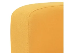 Sofá de 2 lugares para sala de estar sala de TV casa uso interno 135 x 65 x 76 cm amarelo 02_0020022