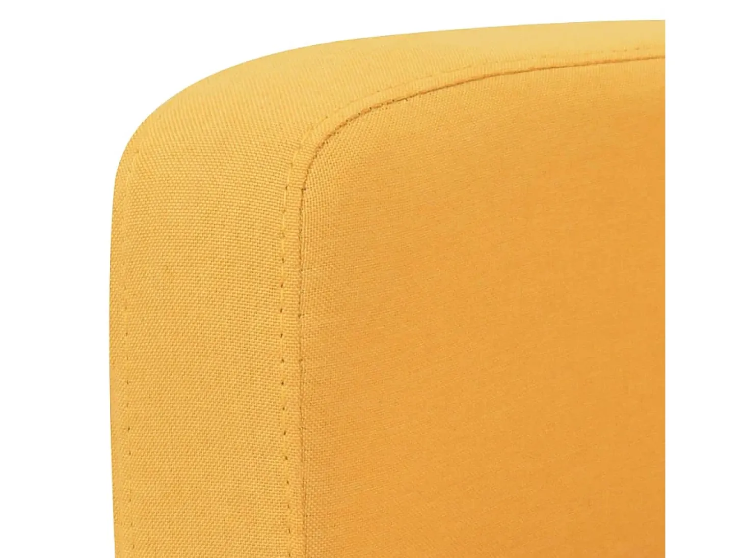 Sofá de 2 lugares para sala de estar sala de TV casa uso interno 135 x 65 x 76 cm amarelo 02_0020022