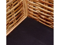 Sofá de 2 lugares para sala de estar sala de TV casa decoração de interiores em rattan natural 02_0019645