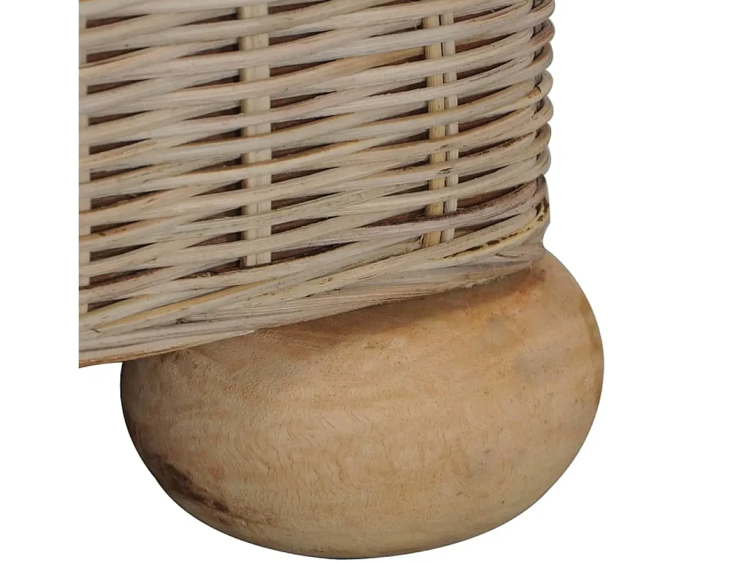 Sofá de 2 lugares para sala de estar sala de TV ou decoração de interiores com almofadas de rattan natural 02_0020837