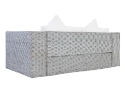 Sofá de 2 lugares para sala de estar decoração de interiores com almofadas de rattan cinza natural 02_0019624