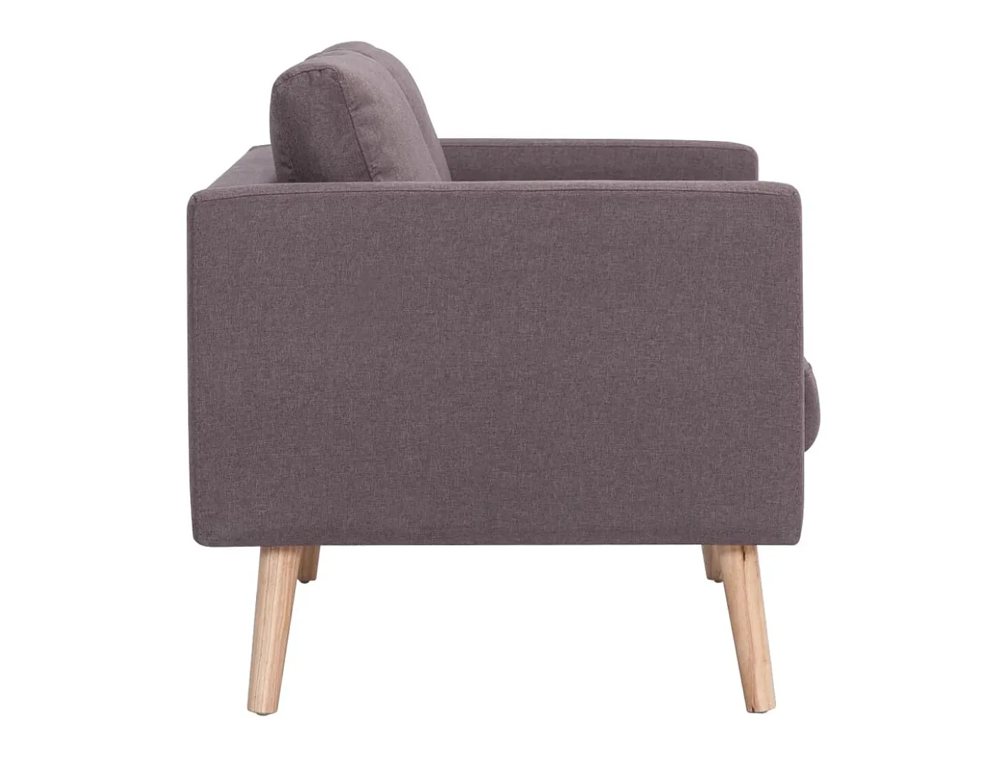 Sofá de 2 lugares para sala de estar sala de TV decoração de interiores tecido bege 02_0019669