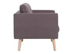 Sofá de 2 lugares para sala de estar sala de TV decoração de interiores tecido bege 02_0019669