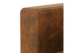 Sofá de 2 lugares para sala de estar decoração de interiores 137 x 73 x 82 cm couro sintético tipo camurça 02_0020772
