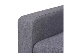 Sofá de 2 lugares para sala de estar sala de TV decoração de interiores tecido cinza 02_0018847
