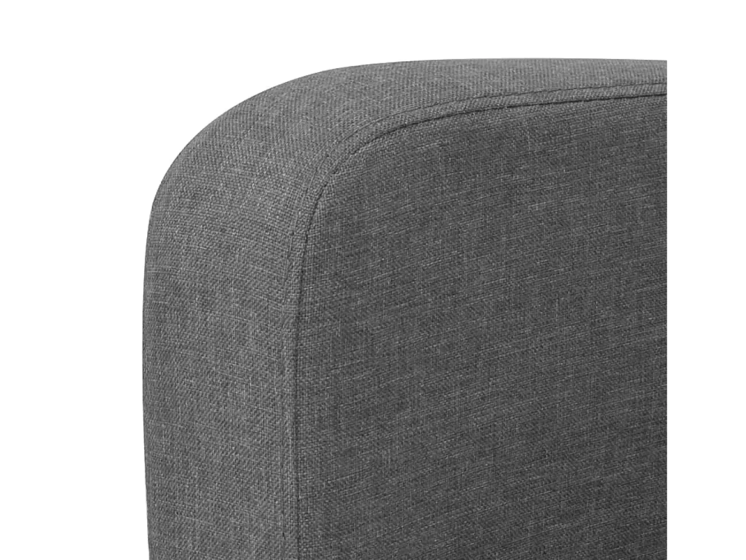 Sofá de 2 lugares para sala de estar casa uso interno 135 x 65 x 76 cm cinza escuro 02_0020585