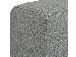 Sofá de 2 lugares para sala de estar sala de TV decoração de interiores tecido cinza claro 02_0019064