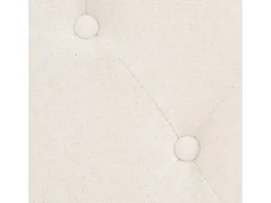 Sofá de 2 lugares para sala de estar sala de TV decoração de interiores tecido branco creme 02_0020197