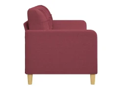 Sofá de 3 lugares tecido 180 cm vermelho tinto PT866614