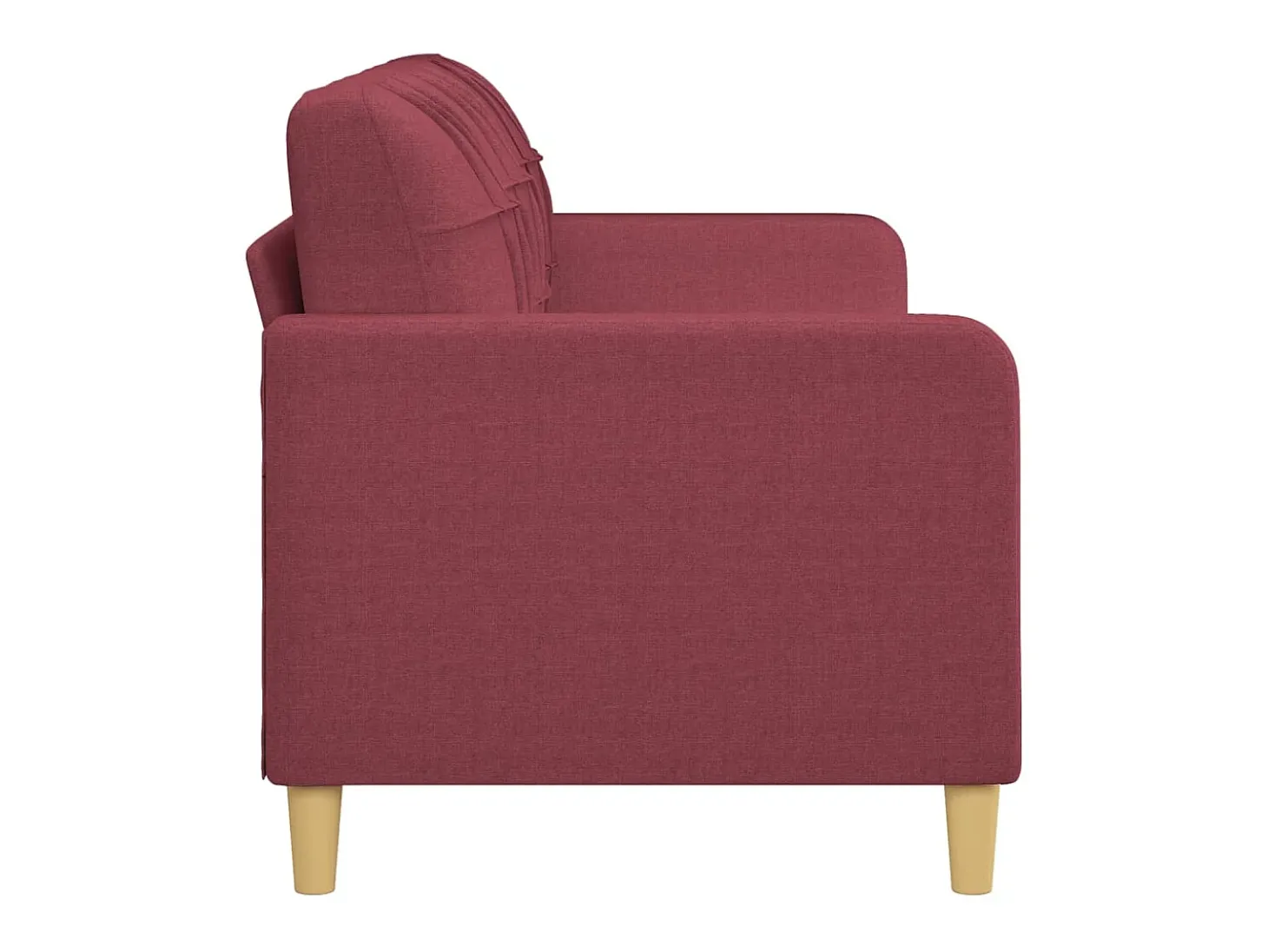 Sofá de 3 lugares tecido 180 cm vermelho tinto PT866614