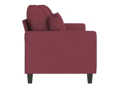Sofá de 3 lugares tecido 180 cm vermelho tinto PT568482