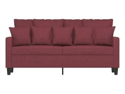 Sofá de 2 lugares tecido 140 cm vermelho tinto