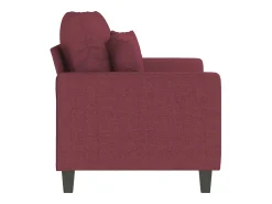 Sofá de 2 lugares tecido 120 cm vermelho tinto PT830401