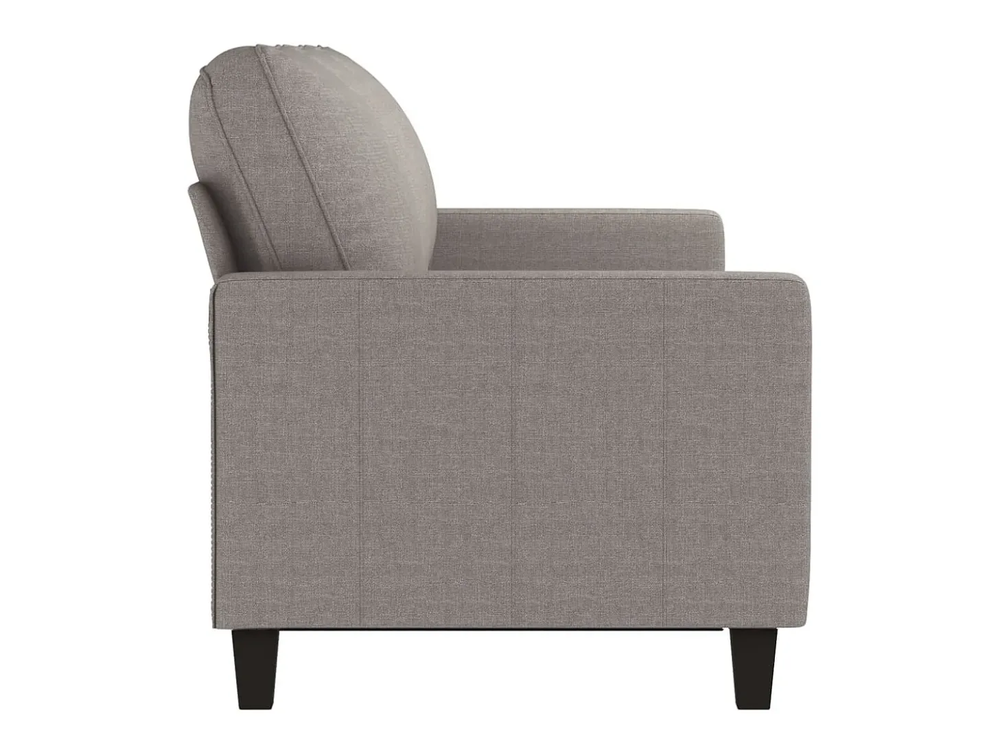 Sofá de 3 lugares tecido 180 cm cinzento-acastanhado PT430279