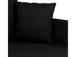 Sofá de 2 lugares tecido 140 cm preto