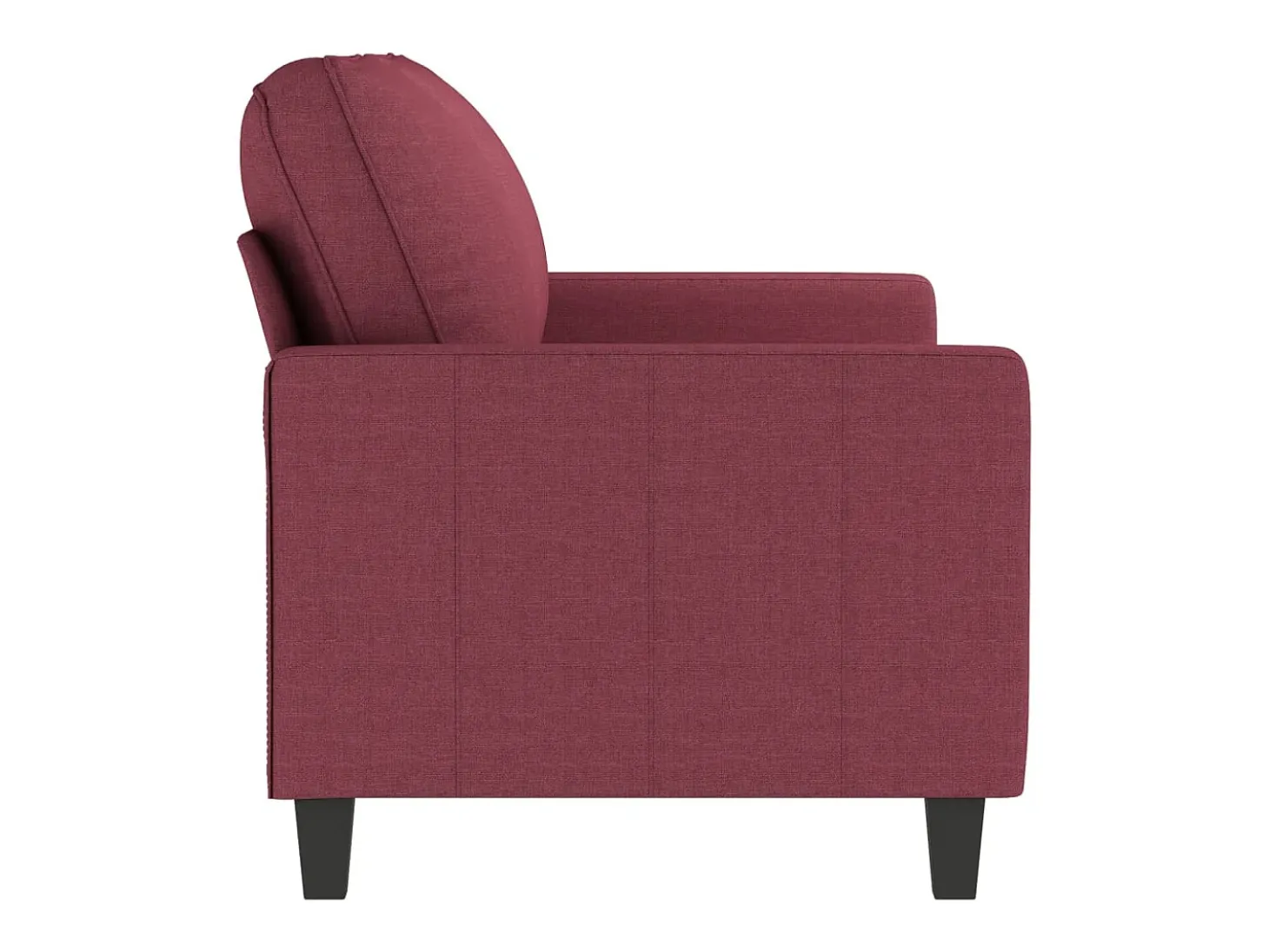 Sofá de 2 lugares tecido 140 cm vermelho tinto PT129445